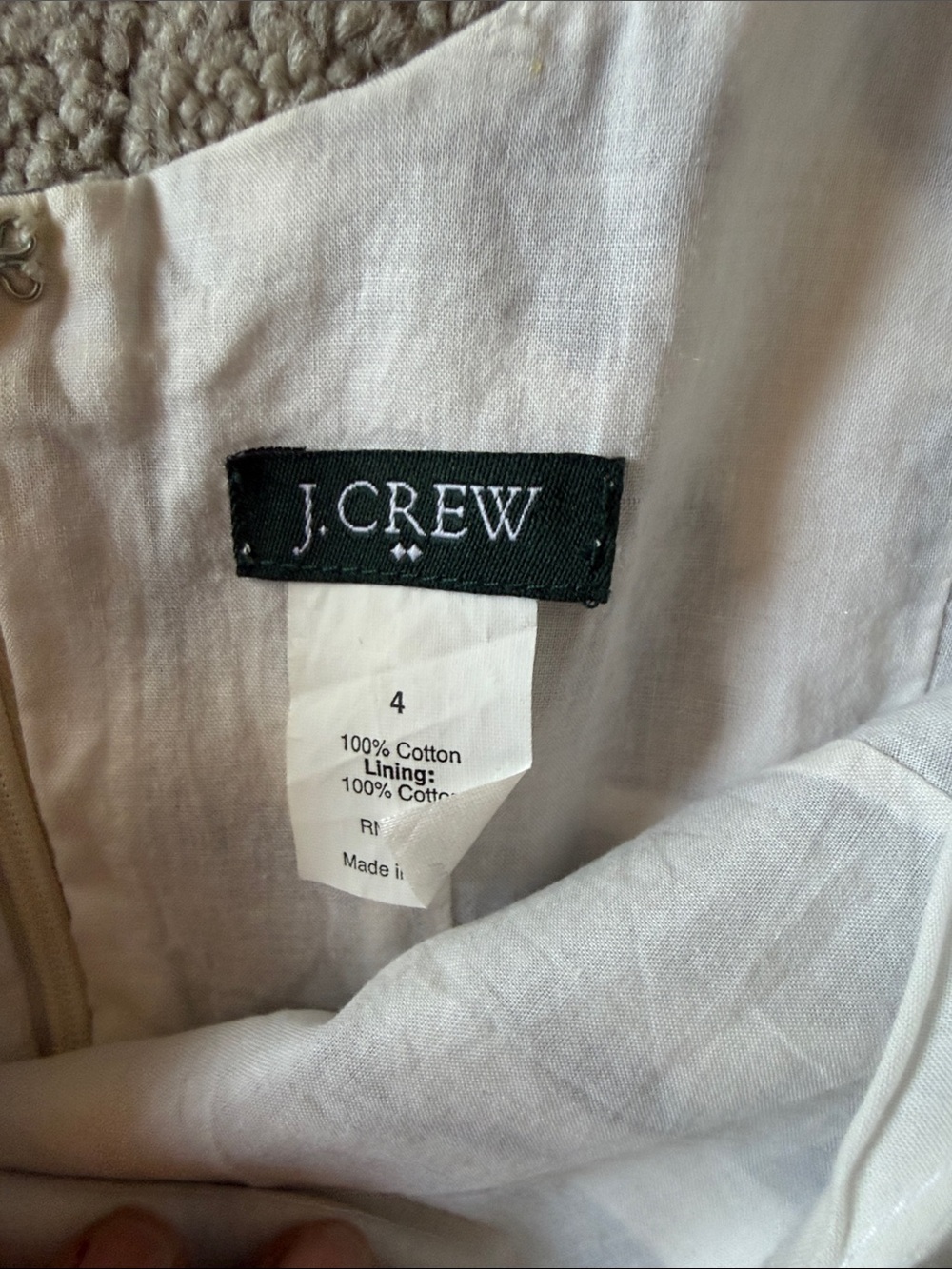 J. Crew Scoop Neck Fit and Flare Pleated Dress Size 4 - Picture 6 of 9